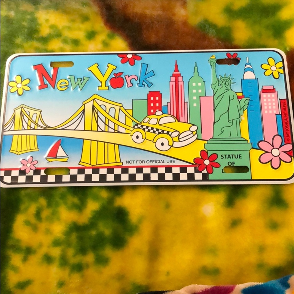 A New York FAKE license plate